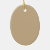 Murmeltier beim Teetrinken Keramik Ornament (Hinten)