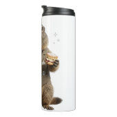 Murmeltier beim Teetrinken Thermosbecher (Nach rechts gedreht)