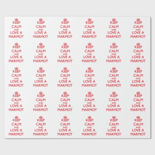 Murmeltier Geschenkpapier (Flach)