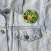 Murmeltier in Mount Rainier Wildblumen Button (Beispiel)