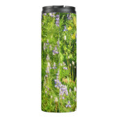 Murmeltier in Mount Rainier Wildblumen Thermosbecher (Rückseite)