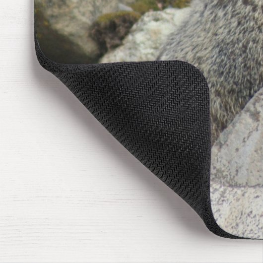 Murmeltier-Liebe Mousepad (Ecke)