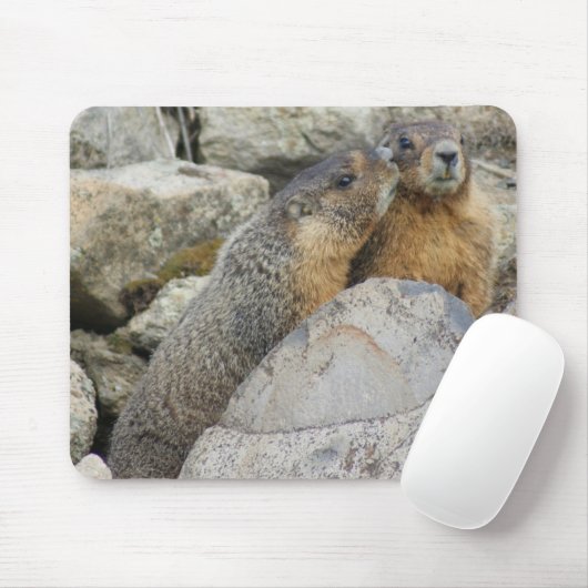 Murmeltier-Liebe Mousepad (Mit Mouse)