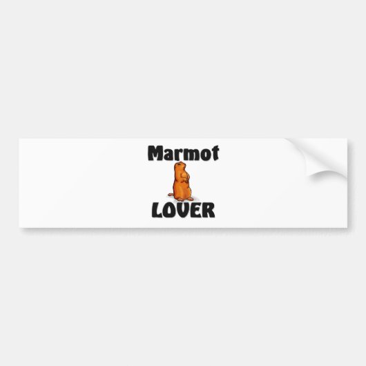 Murmeltier-Liebhaber Autoaufkleber (Vorne)