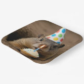 Murmeltier zum Geburtstag mit einem Cupcake Pappteller (Gewinkelt)
