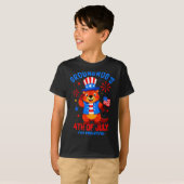 Murmeltiere 4. Juli Feier Patriotischer Ameri T-Shirt (Vorne ganz)