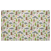 Murmeltiere auf einer Gebirgslichtung Stoff (Fat Quarter (45,7 x 55,9 cm))