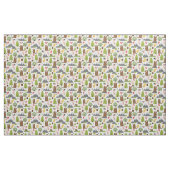Murmeltiere auf einer Gebirgslichtung Stoff (Yard (91,4 cm))