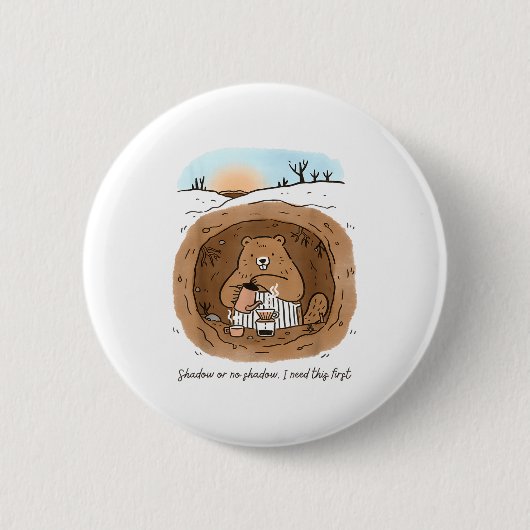 Murmeltiere Frauen Mama Murmeltiertag Kaffee Erste Button (Vorderseite)
