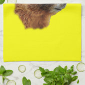 Murmeltierporträt Geschirrtuch (Gefaltet)