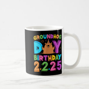 Murmeltiers Tag Geburtstagsfeier Hut Retro 60er 70 Kaffeetasse