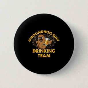 Murmeltiers Trinkteam Murmeltier Tag Bierliebhaber Button