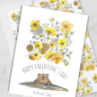 Murmeltiers und Butterblumen Valentinstag