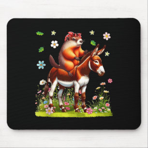 Murmeltierschenkrawatte Reitender Esel Farmer Lieb Mousepad
