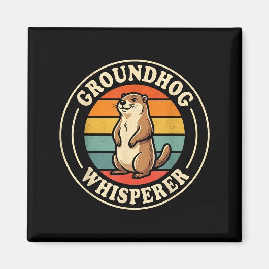 Murmeltiersprecher-Team Shadow Cool Ground Hog Da Magnet (Vorne)