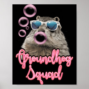 Murmeltiersquad Sungles Bubble Gum 2. Feb für Mädc Poster