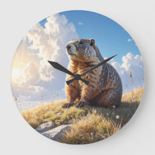 Murmeltiertag Große Wanduhr