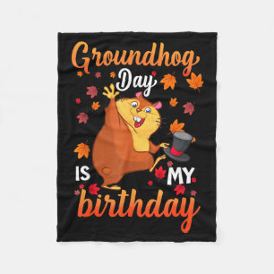 Murmeltiertag ist mein Geburtstag 2. Februar, Froh Fleecedecke
