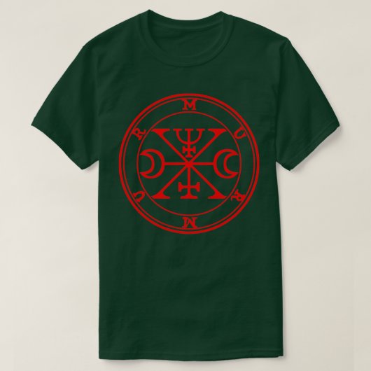 Murmur Ars Goetia Sigil Red T-Shirt (Design vorne)