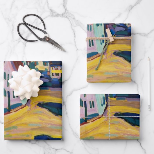 Murnau Burggrabenstrasse 1 - Wassily Kandinsky Geschenkpapier Set (Vorderseite)