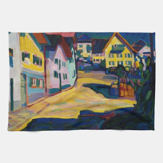 Murnau Burggrabenstrasse 1 - Wassily Kandinsky Geschirrtuch (Horizontal)