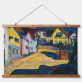 Murnau Burggrabenstrasse 1 - Wassily Kandinsky Wandteppich Mit Holzrahmen (Vorne)
