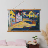 Murnau Burggrabenstrasse 1 - Wassily Kandinsky Wandteppich Mit Holzrahmen (Schlafzimmer)