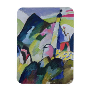 Murnau mit Kirche II, 1910 Magnet