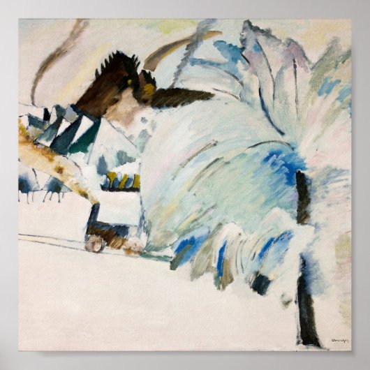 Murnau mit Lokomotive | Kandinsky Poster (Vorne)