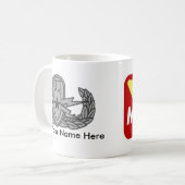 Muroc EOD ältere Abzeichen-Tasse Kaffeetasse (Vorderseite Links)