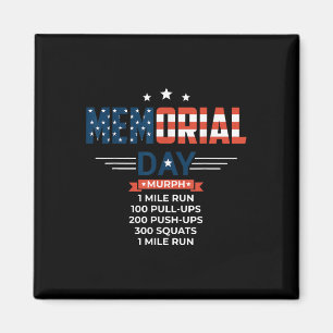 Murph 2021 Gedenktag Workout Patriotic Wod Magnet