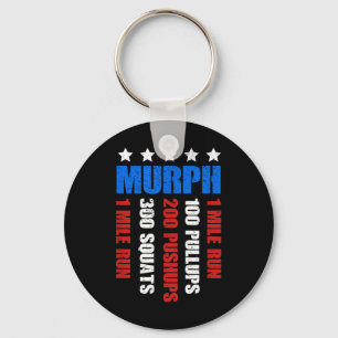 Murph 2021 Gedenktag Workout Patriotic Wod Schlüsselanhänger