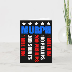Murph 2021 Memorial Day Workout patriotischer WOD Karte