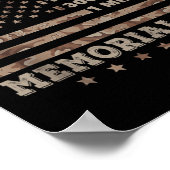 Murph 2021 Workout Challenge American Memorial Poster (Ecke)