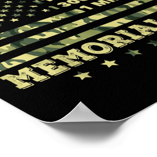 Murph 2021 Workout Challenge American Memorial Poster (Ecke)