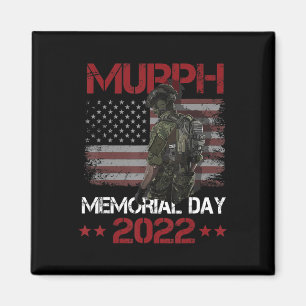 Murph 2022 Happy Memorial Day 4. Juli US-Flagge Magnet