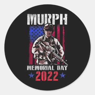 Murph 2022 Workout Challenge American Memorial Runder Aufkleber