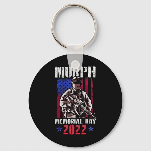Murph 2022 Workout Challenge American Memorial Schlüsselanhänger (Vorderseite)