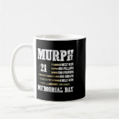 Murph 2023 Memorial Day Workout patriotischer Held Kaffeetasse (Links)