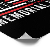 Murph Challenge American Memorial Day Workout Gym Poster (Ecke)