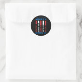 Murph Challenge American Memorial Day Workout Runder Aufkleber (Tasche)
