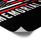 Murph Challenge Amerikanischer Memorial Day Workou Poster (Ecke)