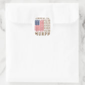 Murph Challenge Memorial Day Workout American Runder Aufkleber (Tasche)