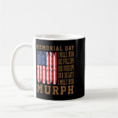 Murph Challenge Memorial Day Workout Amerikanische Kaffeetasse (Links)