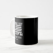 Murph Challenge Memorial Day Workout Gym Us Flag Kaffeetasse (Vorderseite Links)