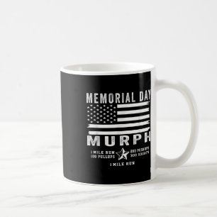 Murph Challenge Memorial Day Workout Gym Us Flag Kaffeetasse