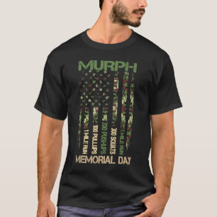 Murph Challenge Memorial Day Workout WOD Camouflag T-Shirt