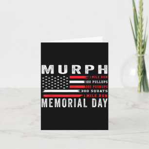 Murph-Herausforderung amerikanischer Memorial Day Karte