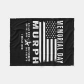 Murph-Herausforderung Memorial Day Workout Gym US- Fleecedecke (Vorderseite (Horizontal))
