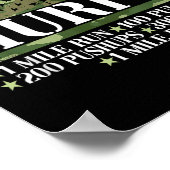 Murph Memorial Day Workout Poster (Ecke)